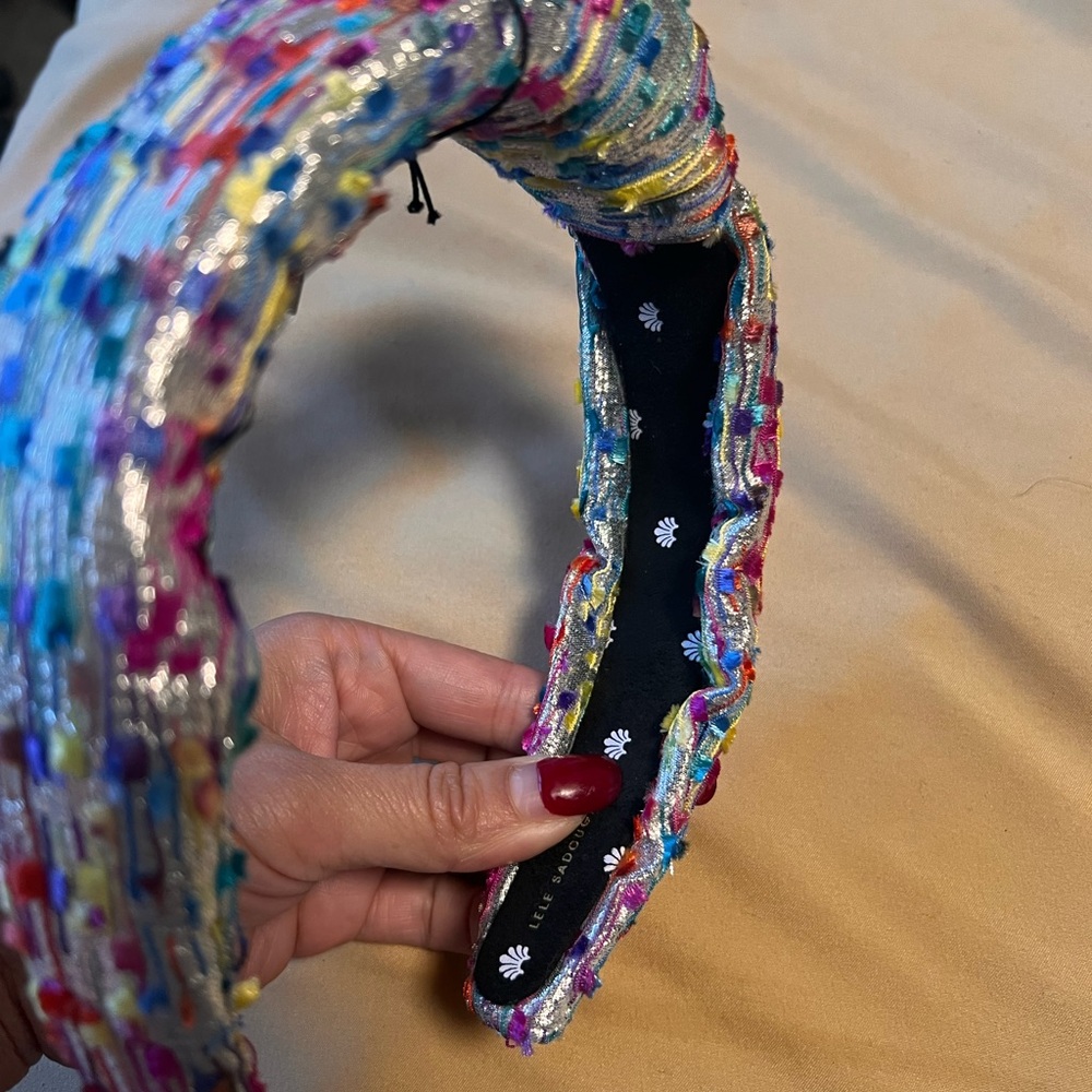 Lele Sadoughi Colorful Textured Headband - Picture 5 of 6